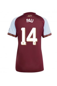 Aston Villa Pau Torres #14 Jalkapallovaatteet Naisten Kotipaita 2025-26 Lyhythihainen